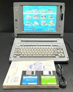 【付属品充実/極美品】SHARP シャープ 書院 shoin WD-M900 カラー液晶 ワープロ ワードプロセッサ word processor WD-M700 WD-M800 兄弟機