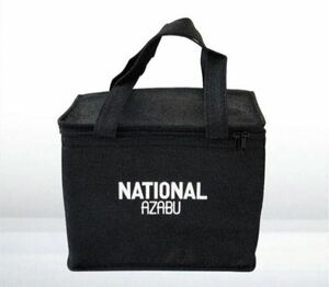 NATIONAL AZABU ナショナル麻布◆ミニ保冷トートバッグ ランチバッグ 未使用品◆ブラック◆送料無料