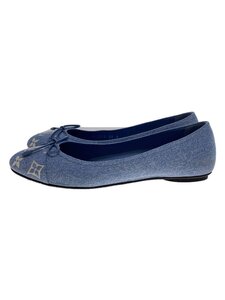 LOUIS VUITTON◆フラットパンプス/POPI FLAT BALLERINA/フラットバレリーナ/38/IDG/1AB1LP