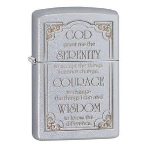 ZIPPO セレニティ プレイヤー 28458 サテンクローム Serenity Prayer ジッポー オイルライター