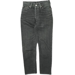 RRL ダブルアールエル STRAIGHT LEG STRETCH SELVEDGE JEAN ストレッチセルビッジデニムパンツ 24 ブラック Double RL ジーンズ レディース