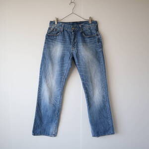 G-STAR RAW 3301 Straght Washed Denim Pants Jeans ジースター ストレート 色落ち ヒゲ デニム パンツ ジーンズ 青 W33