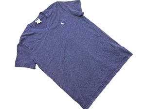 ネコポスOK Abercrombie & Fitch アバクロンビー＆フィッチ Vネック Tシャツ sizeM/青 ■◆ ☆ faa6 メンズ