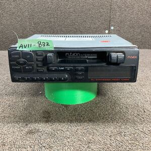 AV11-832 激安 カーステレオ FUSION FSN-2700 70604921 カセット FM/AM テープデッキ プレーヤー オーディオ 通電未確認 ジャンク