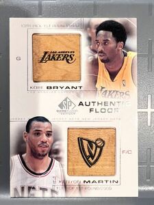 SSP NBA 実使用 Floor 01 Upper Deck Kobe Bryant Kenyon Martin 故人 コービー・ブライアント Panini Lakers レイカーズ Panini バスケ