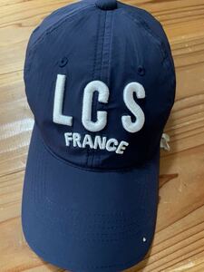 送料込み！le coq sporthf ゴルフキャップ 紺色 ネイビー CAP 帽子 GOLF ゴルフウェア ルコック ラインストーン 訳あり