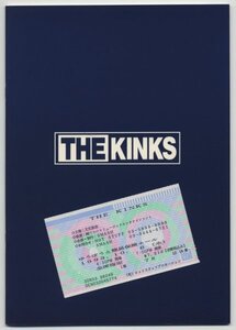 The Kinks【来日公演パンフレット　チケット半券付き】Japan Tour 1993