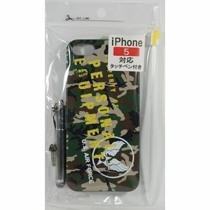 USAF iphone5ケース タッチペンST付 (ウッドランド）