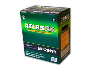 送料無料 税込 即決 即日発送 アトラス 新品バッテリー MF 42B19R ( 28B19R 34B19R 38B19R 40B19R 44B19R 19R 20R サイズ 互換 ) ATLAS BX 
