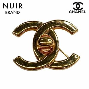 シャネル CHANEL ブローチ ココマーク ターンロック ゴールド