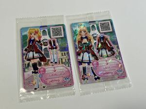 【未開封】アイカツスターズ 四ツ星学園S4制服 四ツ星学園S4ブーツ 2枚セット売り 白鳥ひめ 虹野ゆめ プロモカード