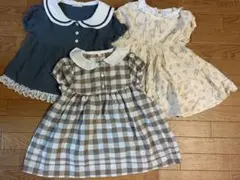 女の子ワンピース&チュニック3点セット100size