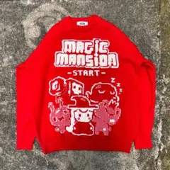 MACIC ニット レッド