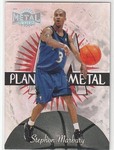 Stephon Marbury　97-987　Metal Universe　Planet Metal