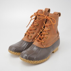 W1988▼USA製▼L.L.Bean エルエルビーン*ビーンブーツ 6ホール レースアップブーツ ショートブーツ 靴*6M(24-24.5cm相当)*ブラウン