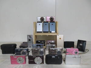 美品多数! Canon IXY / Panasonic LUMIX / CASIO EXILIM / SONY cyber-shot / NIKON / 等 機種色々 計19台 室内保管品 