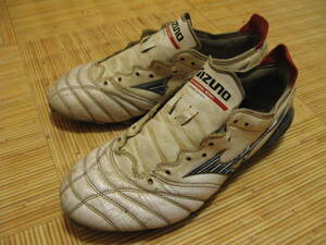 【used】MIZUNO（ミズノ）MORELIAneo3（モレリアネオ3）白×黒：スパイクシューズ：24.5cm