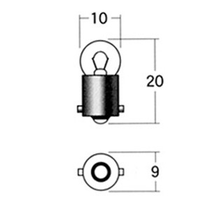 スタンレー(STANLEY) バイク メーター球 メーターポジション球 A72A 12V3.4W