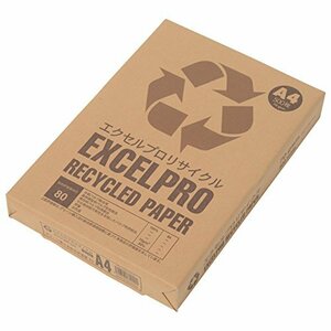 APP 再生コピー用紙 エクセルプロリサイクル A4 白色度82% 古紙100% グリーン購入法総合評価値80 紙厚0.09mm 500枚