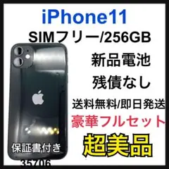 S 新品電池　iPhone 11 ブラック　256 GB SIMフリー　本体