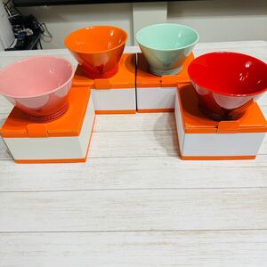 美品　ル・クルーゼ　ラージボウル　4個セット