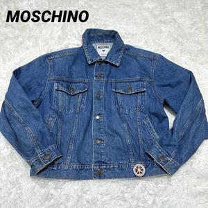 671【モスキーノ】/MOSCHINO/デニムジャケット/L/ジーンズ/上着/ブルゾン