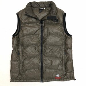 ●THE NORTH FACE ノースフェイス サミットシリーズ アコンカグア ダウンベスト XL カーキ オリーブ インナーダウン 特大 大きい 2L LL