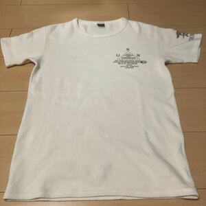 アヴィレックス ハニカムワッフル クルーネック Tシャツ USN FROGMAN / AVIREX HONEY COMB WAFFLE CREW NECK TEE (240407)