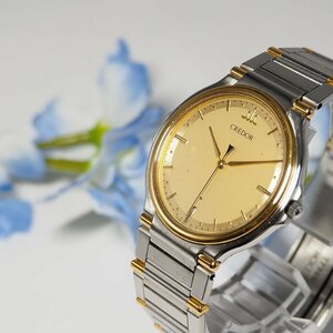 クレドール CREDOR セイコー SEIKO メンズ 腕時計 ゴールドシルバー C681 中古