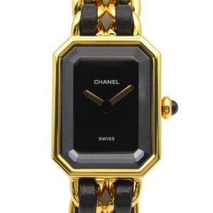 シャネル プルミエールM ブランドオフ CHANEL GP（ゴールドメッキ） 腕時計 GP/革 中古 レディース