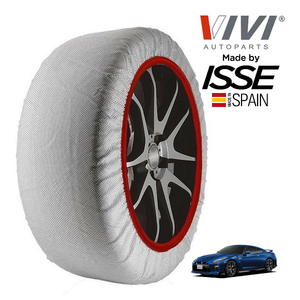 VIVI正規品 ISSE製造 SNOW SOCKS 日産 GT-R R35 255/40R20 20インチ 4WD スノーソックス 布製 タイヤ チェーン 非金属 スペイン製