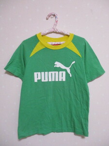 ё　ＰＵＭＡ プーマ　ё コットン半袖Tシャツ ■140cm■グリーン