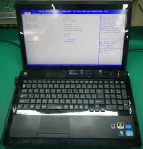 VAIO Fシリーズ　NVIDIA GeForce GT540M搭載　VPCF24AJ　CPU：Core i5-2450M 画面：16型 メモリ：8GB 光学：BD　★再生用・部品取用に！