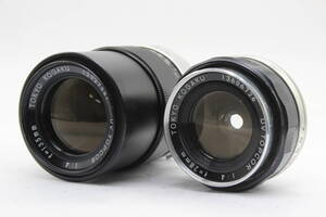 【返品保証】 東京光学 UV TOPCOR 28mm F4 UVTOPCOR 135mm F4 レンズ2本セット レンズ v1016