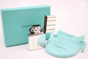 【行董】TIFFANY＆Co ティファニー Zippo ジッポー STERLING スターリングシルバー 925 ガスライター 喫煙具 喫煙グッズ 箱付き AA584BOM56