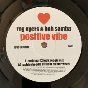 Roy Ayers & Bah Samba / Positive Vibe / ロイ・エアーズ / Ashley Beedle Afrikanz (検)Theo Parrish / Dj Spinna / Danny Krivit