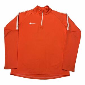 NIKE ナイキ 長袖ハーフジップシャツ スポーツウェア サーモンピンク S