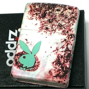 ZIPPO PLAYBOY ジッポー ライター プレイボーイ マーブル柄 マルチカラー おしゃれ かわいい かっこいい 可愛い メンズ プレゼント