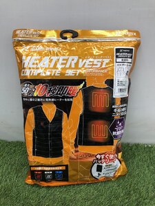 【未使用品】アイトス Vネックヒーターベスト チャコールグレー 4L　□　ITDIC9XGGGSE