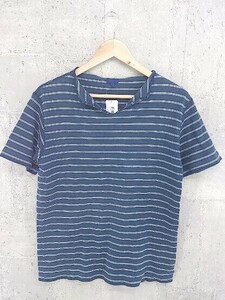 ◇ BEAMS ビームス ボーダー 半袖 Tシャツ カットソー M ネイビー メンズ