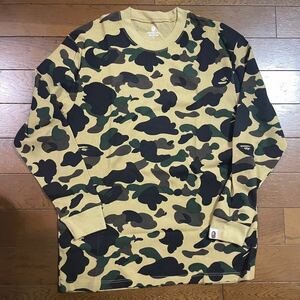 極美中古 BAPE CAMO サーマル XL 1st CAMO YEL N.E.R.D ファレル パーカー 迷彩 総柄 シャークBBC APE エイプ HUMAN MADE CPFM ICE CREAM