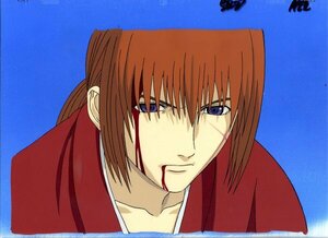 ★るろうに剣心 星霜編 動画つきセル画 / 口から流血する剣心 / Rurouni Kenshin