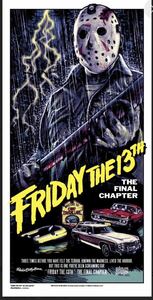 ジェイソン ロッキンジェリービーン シルクスクリーンポスター Friday The 13th -Final Chapter