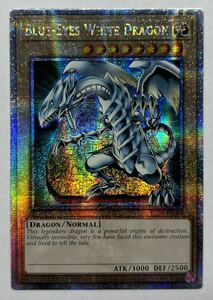 遊戯王　青眼の白龍　25thシークレットレア　クオシク　BLUEーEYES WHITE DRAGON