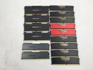 ♪▲【Corsair 他】デスクトップ用 メモリ 8GB DDR4 部品取り 15点セット まとめ売り 0121 13