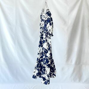 Made in Hawaii ネイビー 花柄 半袖 ワンピース コットン vintage