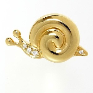 MIKIMOTO ミキモト真珠 K18 かたつむり形ブローチ　5.8g