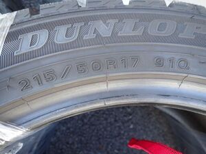 ☆最終値下げ！手渡し限定！ダンロップ　DUNLOP　215/50R17　17インチスタッドレスタイヤ　ウインターマックスWM02　4本セット！（現状）