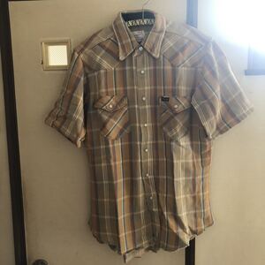 ◆Wrangler ラングラー 半袖 ヘビーネルシャツ◆