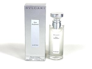 満量　ブルガリ　BVLGARI　Eau Parfumee　au the blanc　オ・パフメ　オーデブラン　オーデコロン　スプレー　40ml　YK-7428